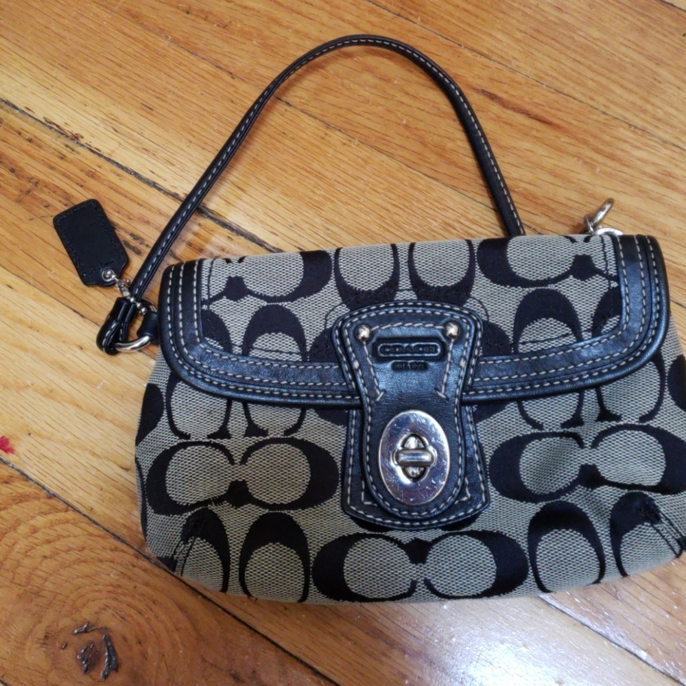 Coach Buckle Front Wristlet